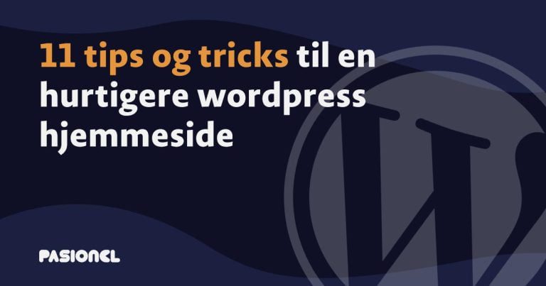 Hastighedsoptimering af wordpress