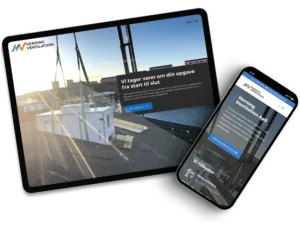 Skalerbart brand opbyggende hjemmeside design
